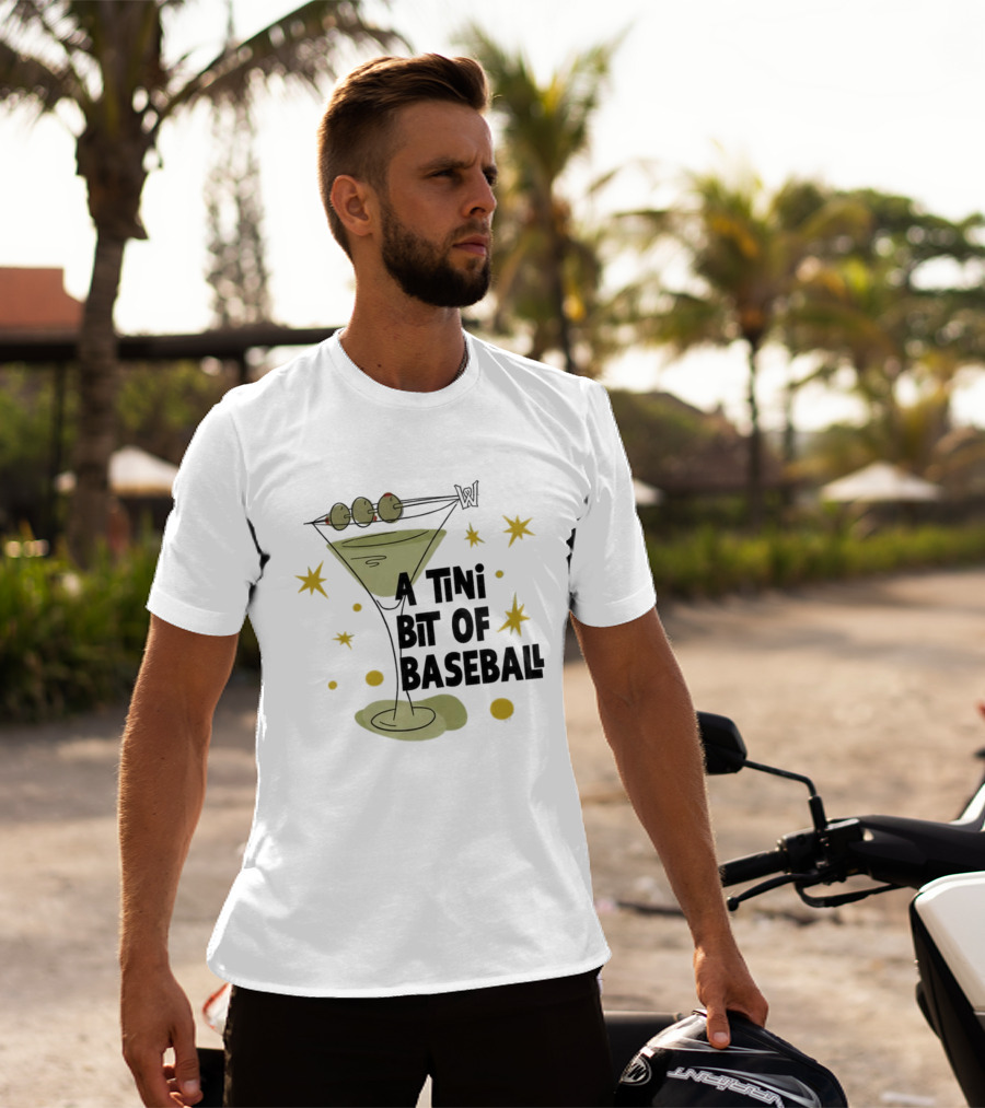 WooSox 2026 A Tini Bit Of Baseball Martini Olives Stars T-Shirt