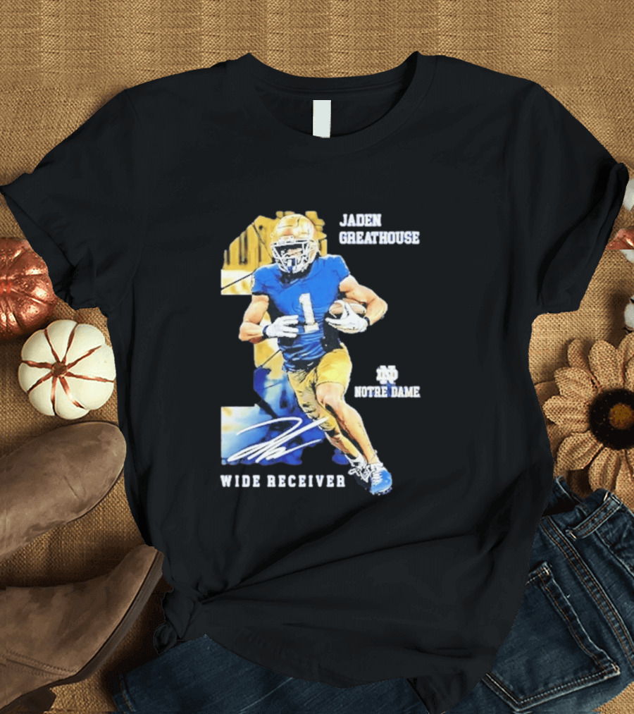Jaden Greathouse 1 Notre Dame Wide Receiver Football Player T-Shirt