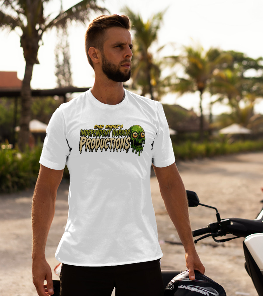 Chad Minier's Independent Horror Productions Skull Zombie T-Shirt