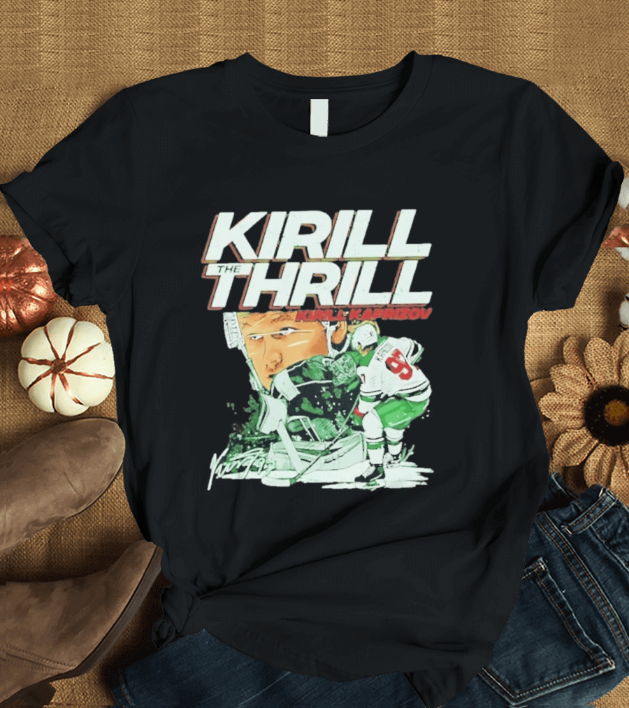 Kirill Kaprizov The Thrill Minnesota Wild Hockey Player Krill T-Shirt