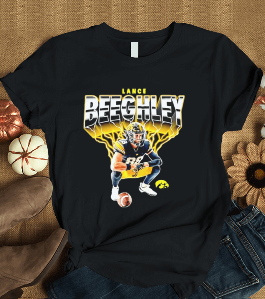 Lance Beeghley Iowa Hawkeyes Football Player Dynamic Sports T-Shirt