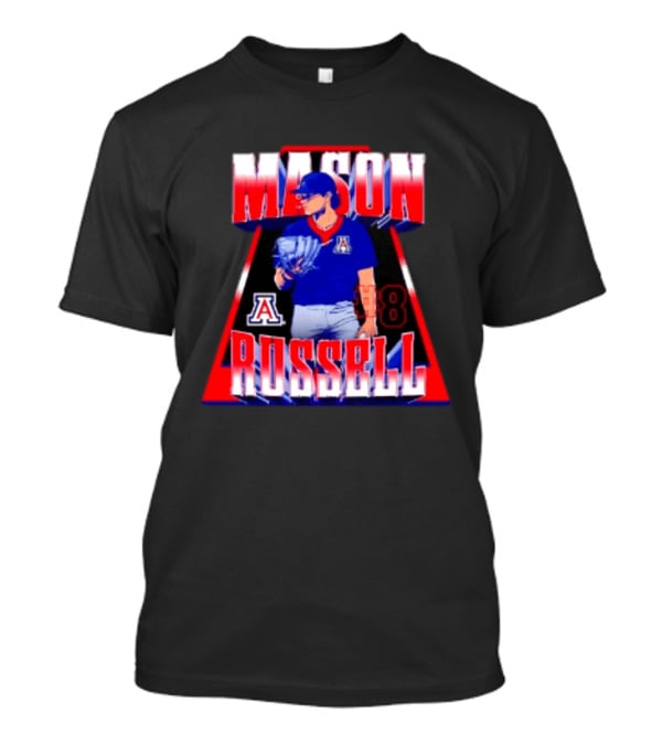 Mason Russell 8 Arizona Wildcats NCAA Baseball Player T-Shirt