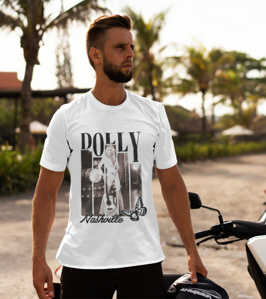 Dolly Parton Nashville Country Music Icon Microphone T-Shirt