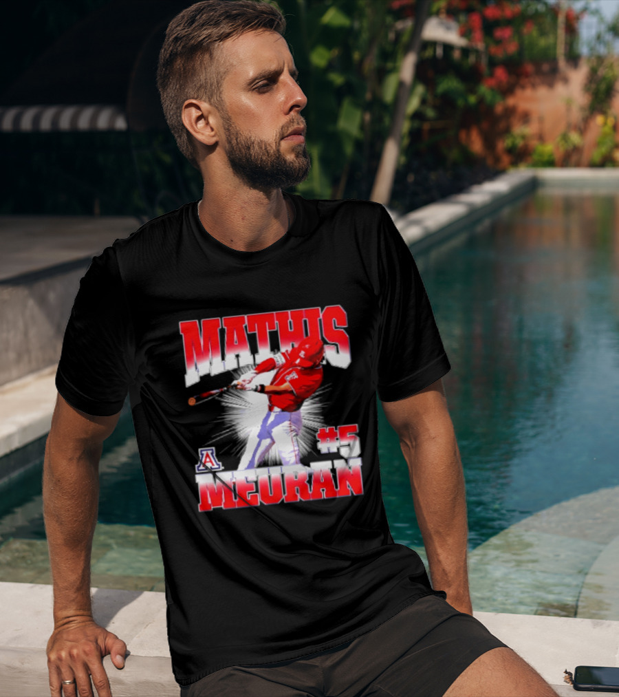 Mathis Meurant #5 Arizona Wildcats NCAA Baseball Player T-Shirt