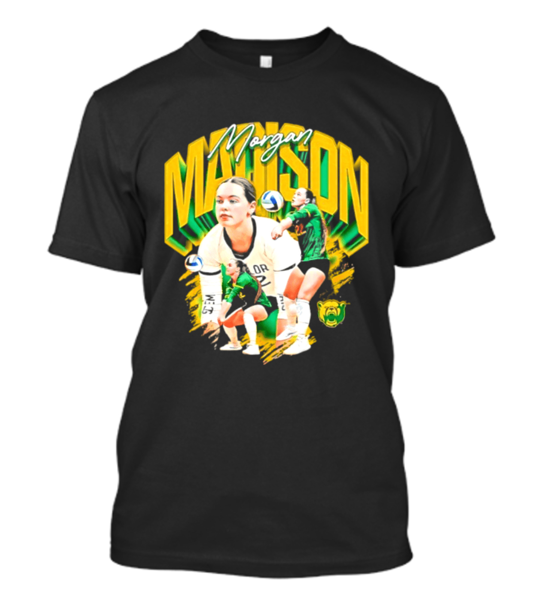 Morgan Madison Baylor Bears Volleyball NCAA Player Action And Team Spirit T-Shirt