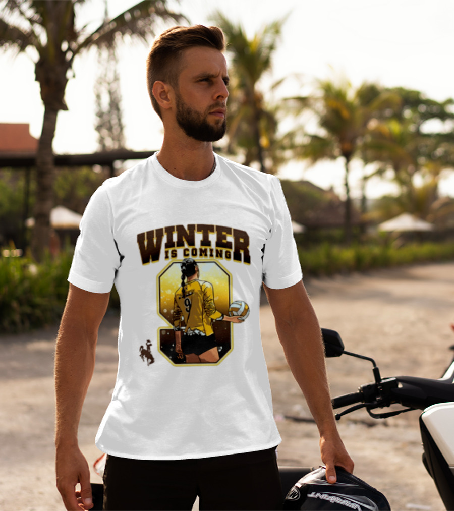 Emma Winter 9 Is Coming Wyoming Cowboys NCAA Women's Volleyball T-Shirt