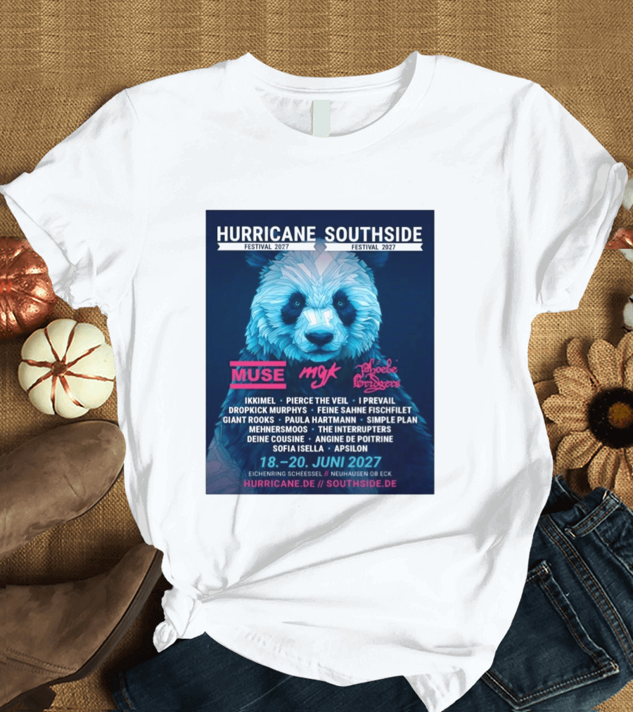 Hurricane Southside Festival 2027 Muse MGK Phoebe Bridgers Ikkimel June 18 20 Eichenring Scheessel Neuhause Ob Eck T-Shirt