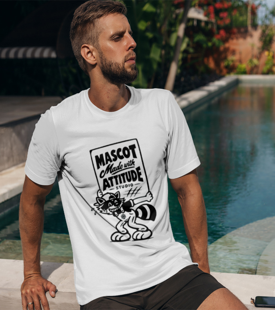 Mascot Made With Attitude Raccoon T-Shirt