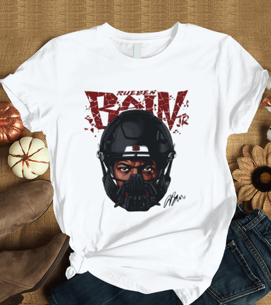 Rueben Bain Jr. Big Head Mask Tampa Bay Buccaneers T-Shirt