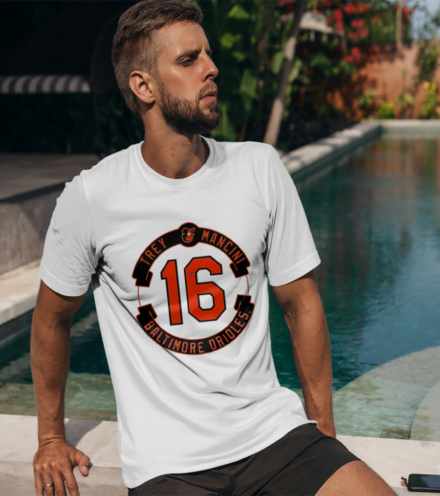Trey Mancini 16 Baltimore Orioles MLB Baseball T-Shirt
