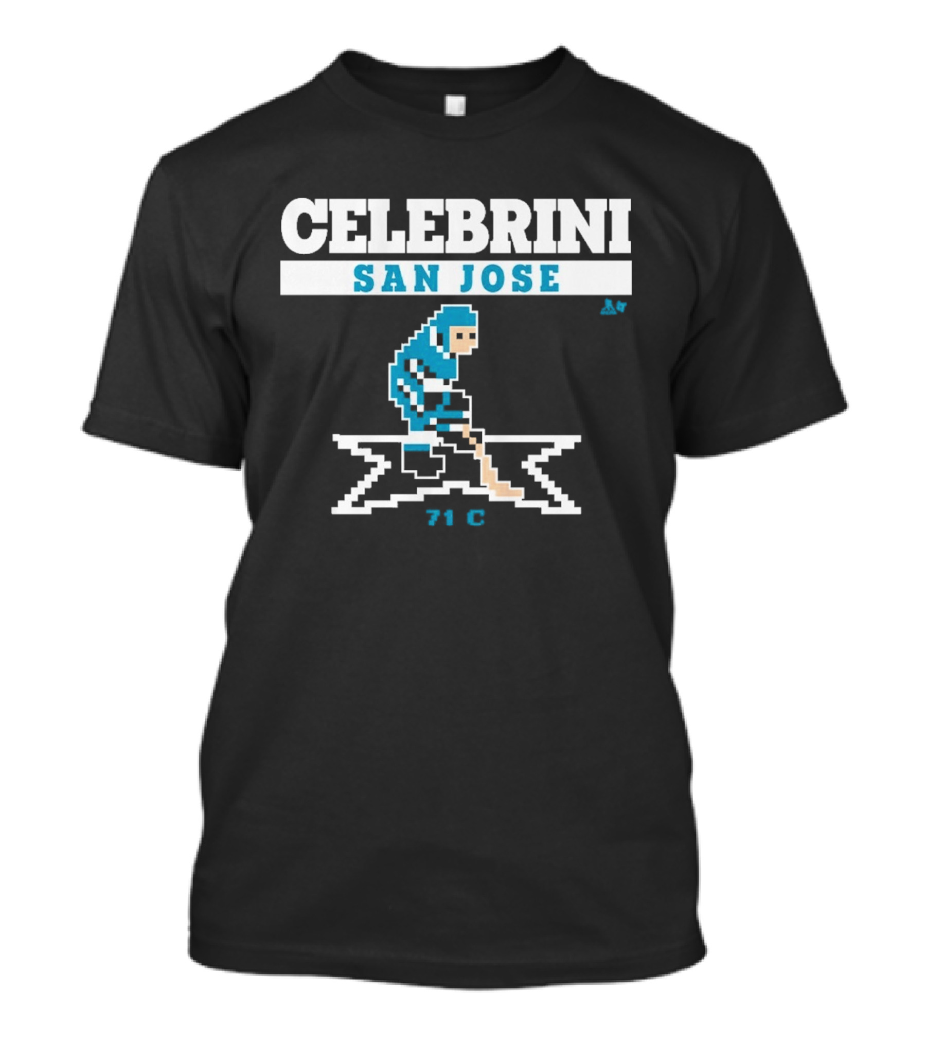 Celebrini San Jose Pixel Hockey 74 C T-Shirt