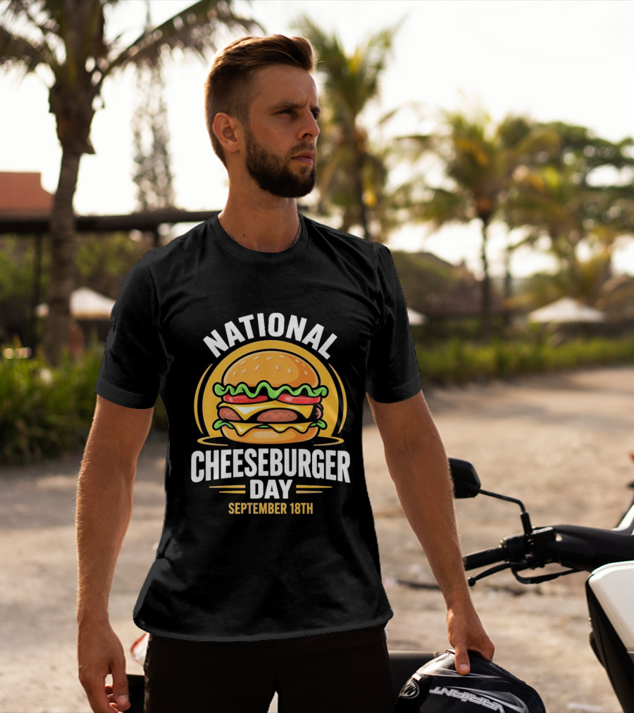 National Cheeseburger Day September 18th Celebration 2026 T-Shirt