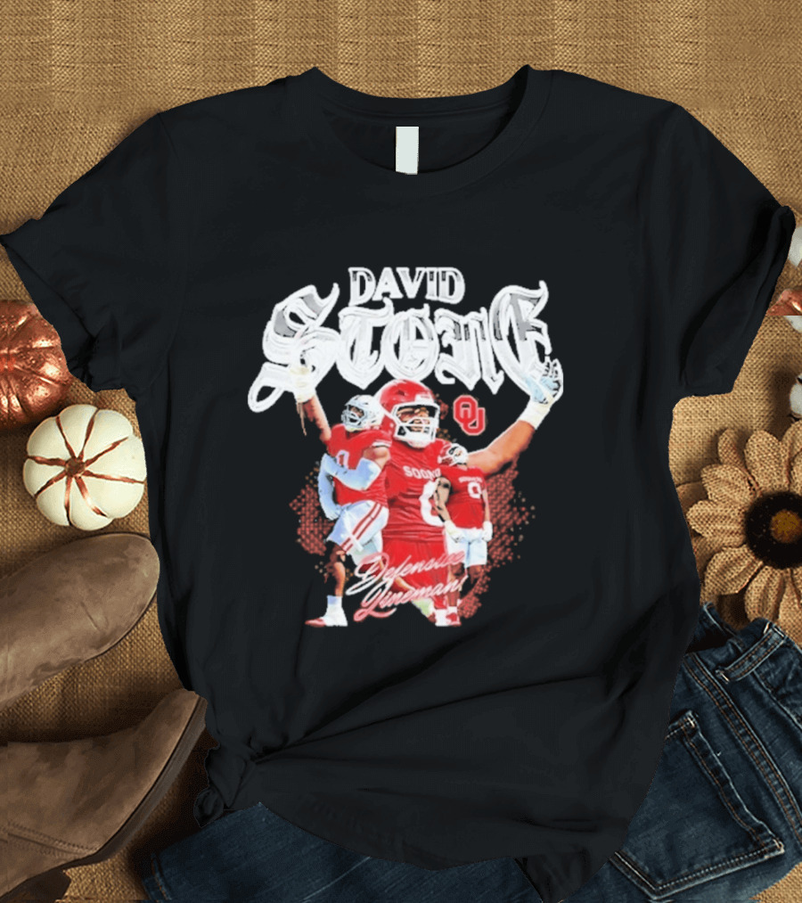 David Stone 0 Oklahoma Sooners Defensive Lineman T-Shirt