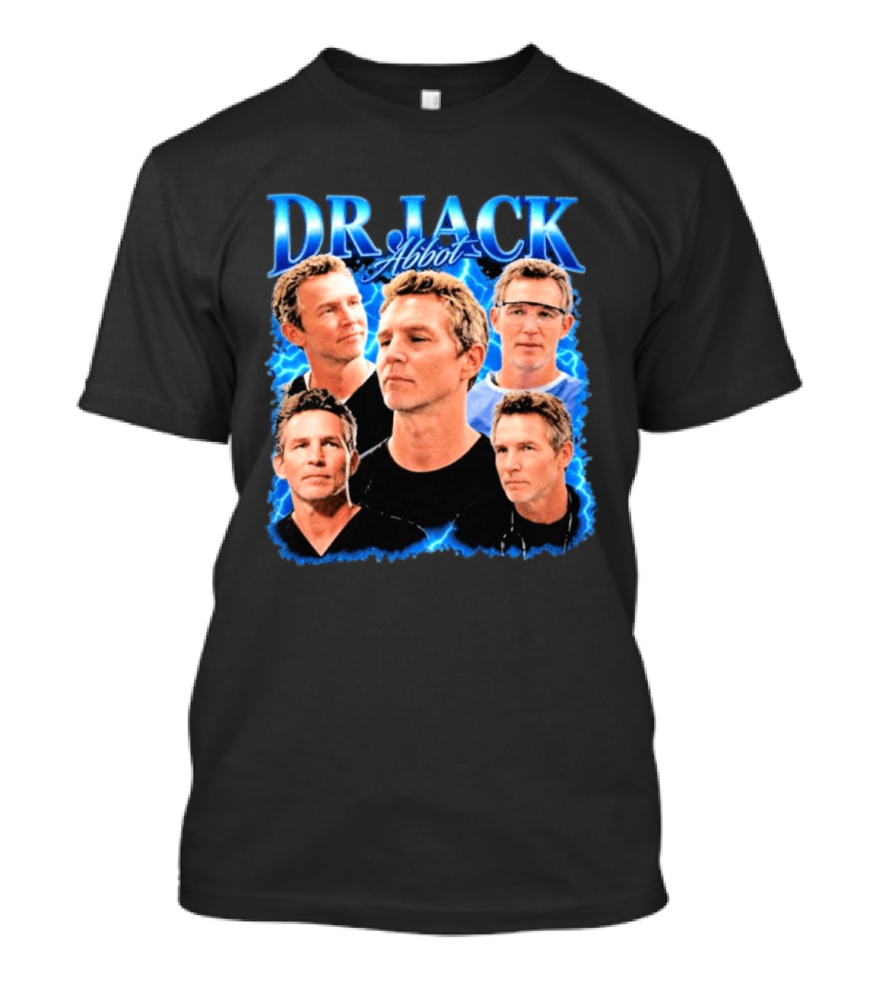 Dr Jack Abbot Multiple Faces Collage T-Shirt
