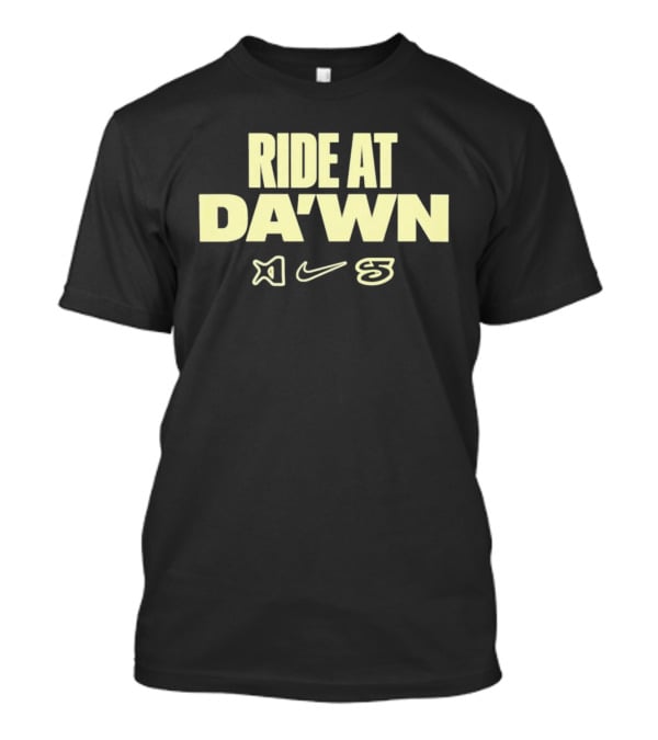 Ride At DA'WN Travis Scott Nike Cactus Jack Collaboration T-Shirt