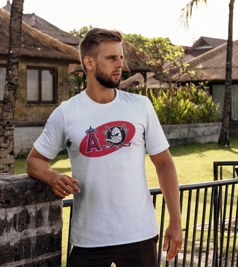 Los Angeles Angels Anaheim Ducks Collaboration Event T-Shirt