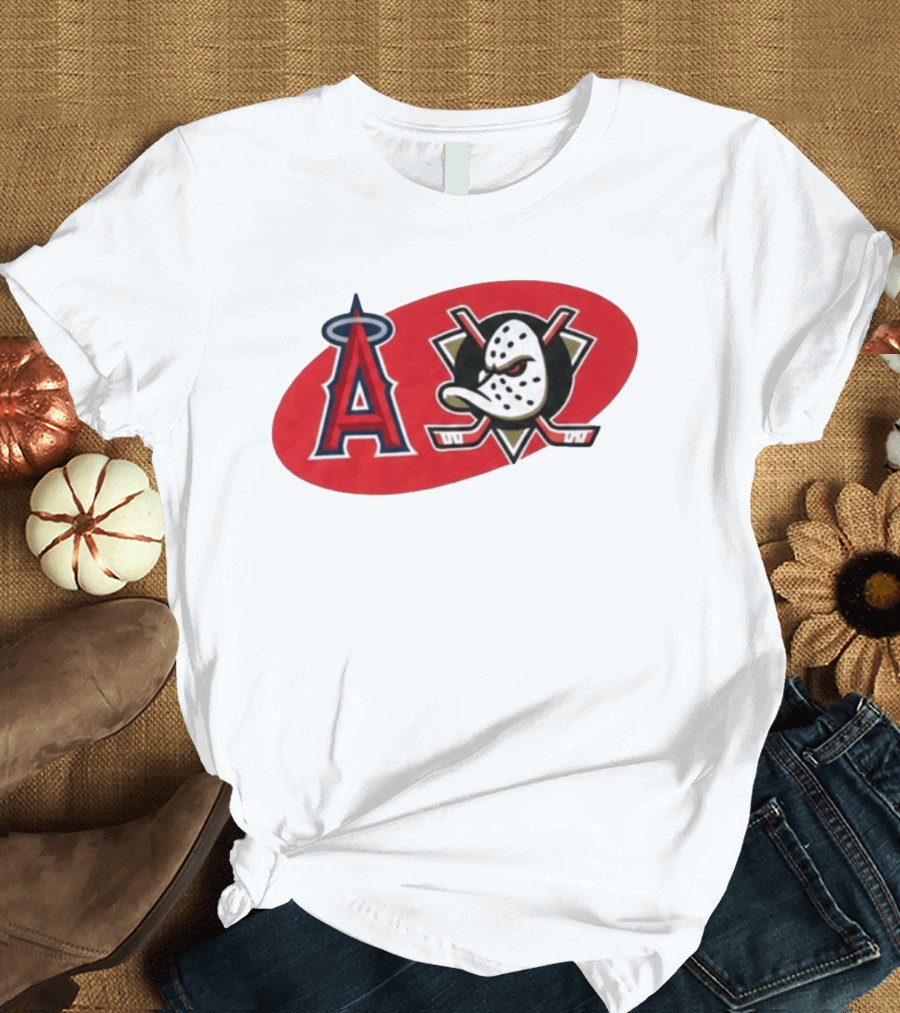 Los Angeles Angels Anaheim Ducks Collaboration Event T-Shirt