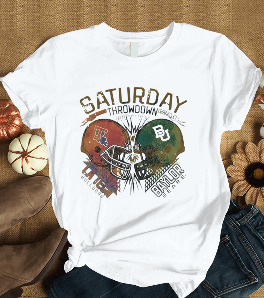 Baylor Bears Vs Louisiana Tech Bulldogs Saturday Throwdown Waco TX Sept 19 2026 T-Shirt