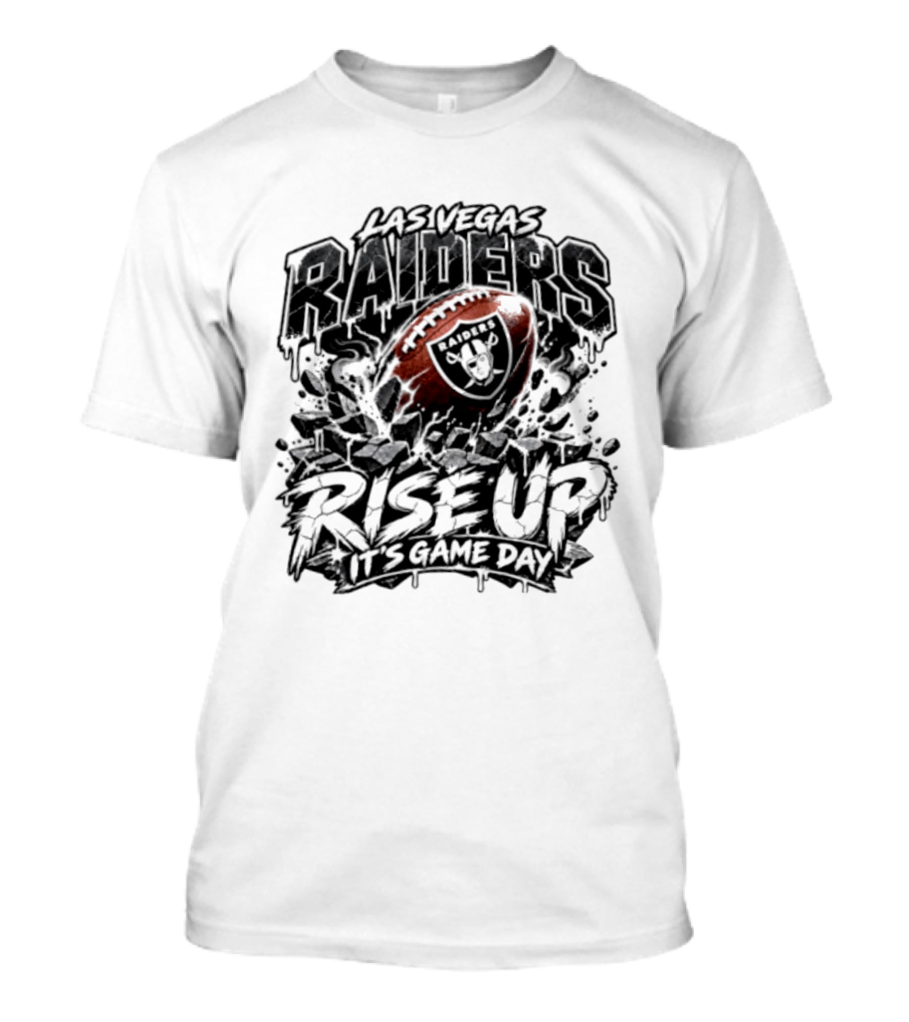 Las Vegas Raiders Rise Up It's Game Day Football Team Spirit Fan Gear T-Shirt