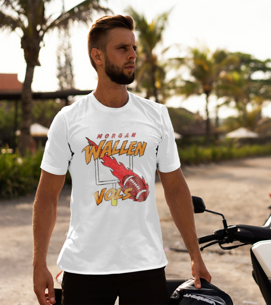 Morgan Wallen Vols Football Flame T-Shirt