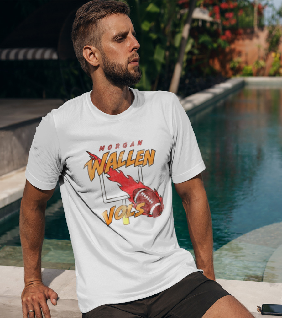Morgan Wallen Vols Football Flame T-Shirt