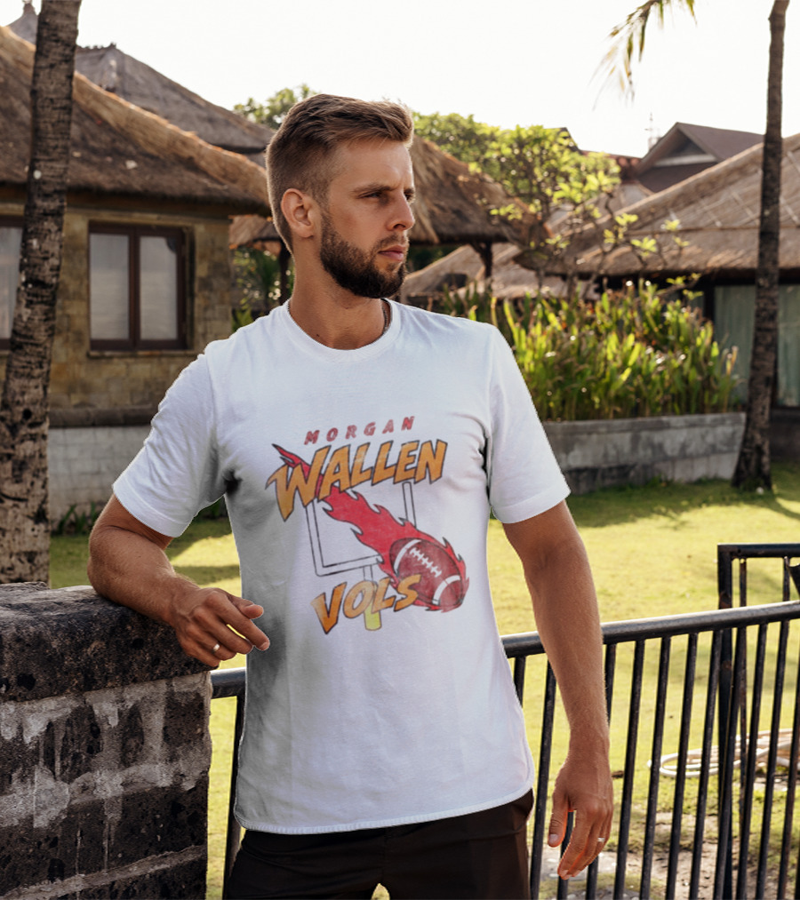 Morgan Wallen Vols Football Flame T-Shirt