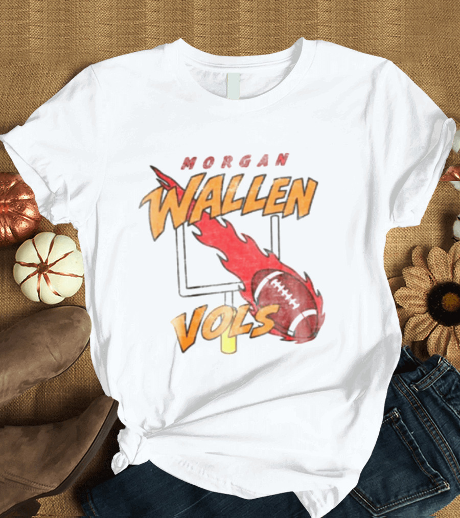 Morgan Wallen Vols Football Flame T-Shirt