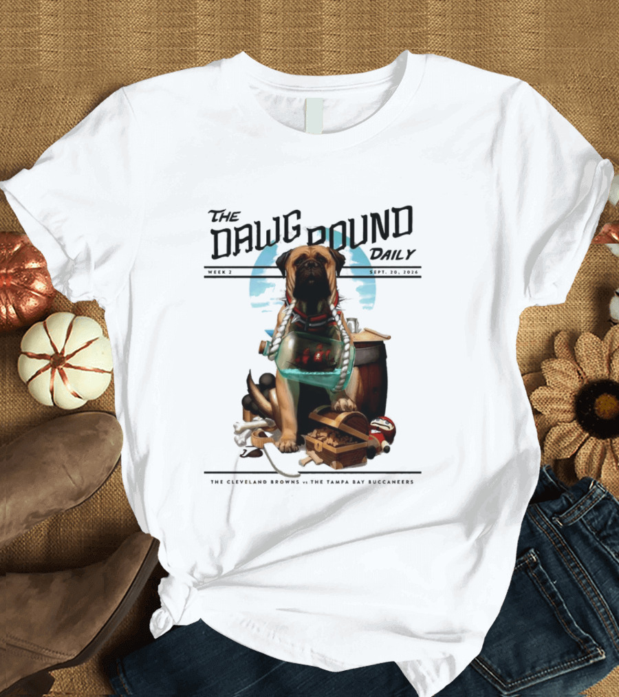 The Dawg Pound Daily Cleveland Browns Vs Tampa Bay Buccaneers Sept 2023 T-Shirt