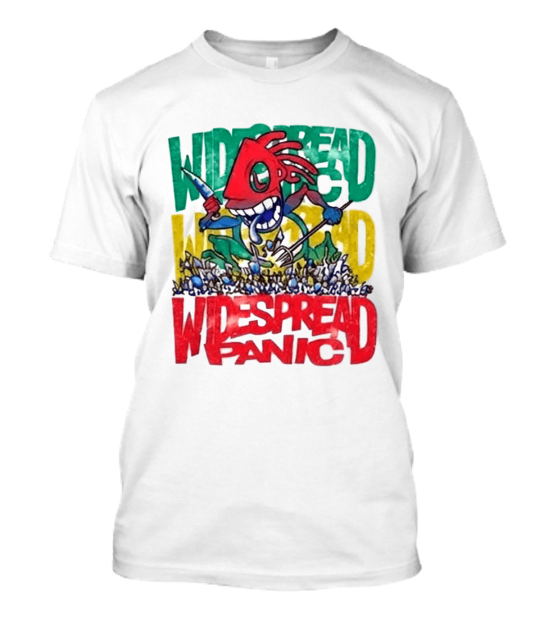 Widespread Panic Wilmington NC Kaiju Note Eater T-Shirt