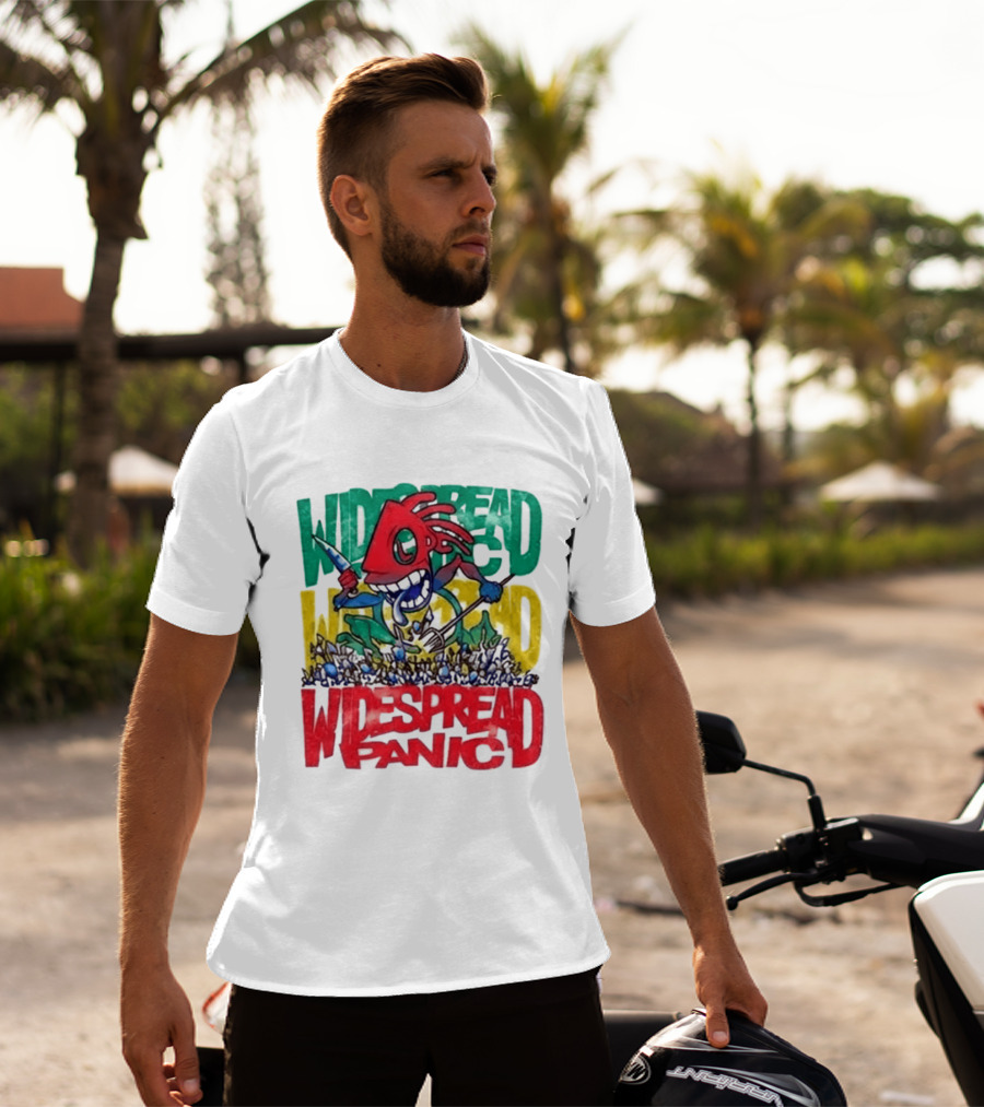 Widespread Panic Wilmington NC Kaiju Note Eater T-Shirt