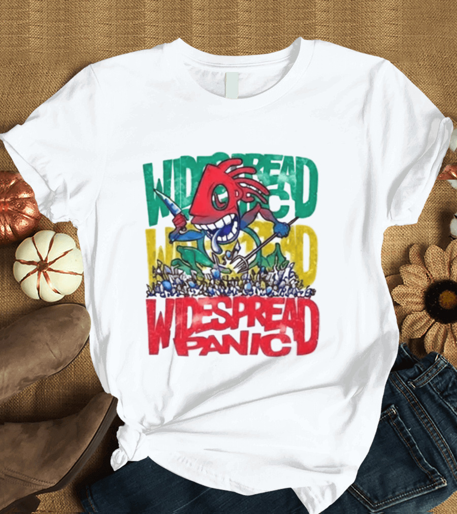 Widespread Panic Wilmington NC Kaiju Note Eater T-Shirt