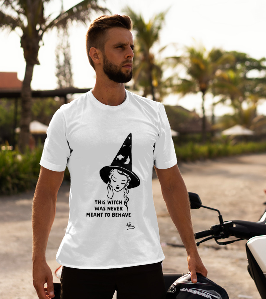 Witch Hat Girl This Witch Was Never Meant To Behave Aesthetic T-Shirt