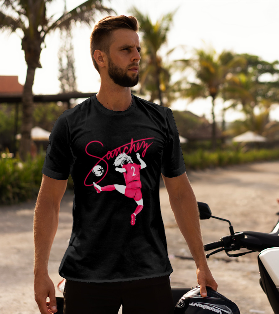Sanchez Number 2 Soccer Player Kick T-Shirt