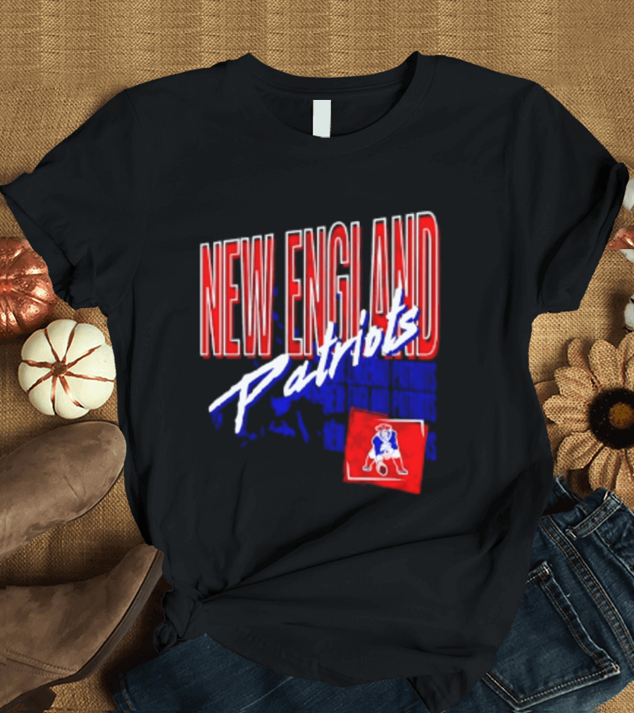 New England Patriots Red White Team Sports T-Shirt