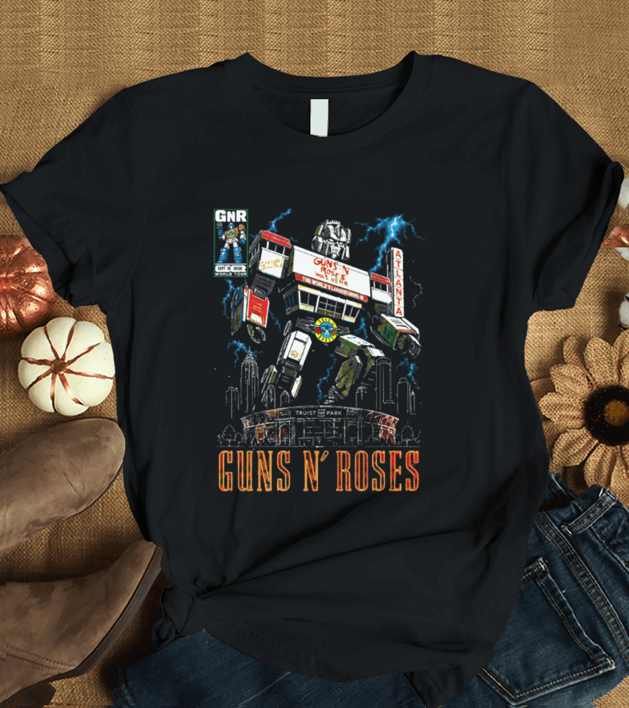 Guns N Roses Truist Park Atlanta GA 2026 Megazord Event September 19 T-Shirt