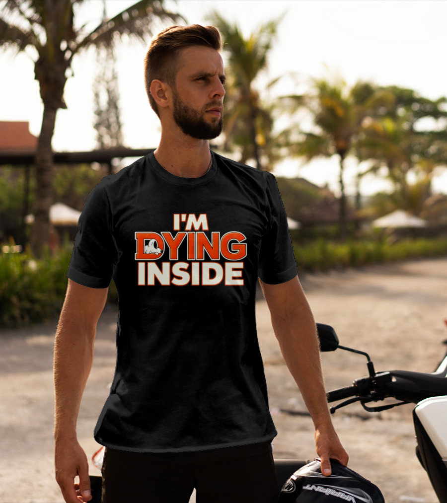 I'm Dying Inside Dead Horse Upside Down Letter D T-Shirt