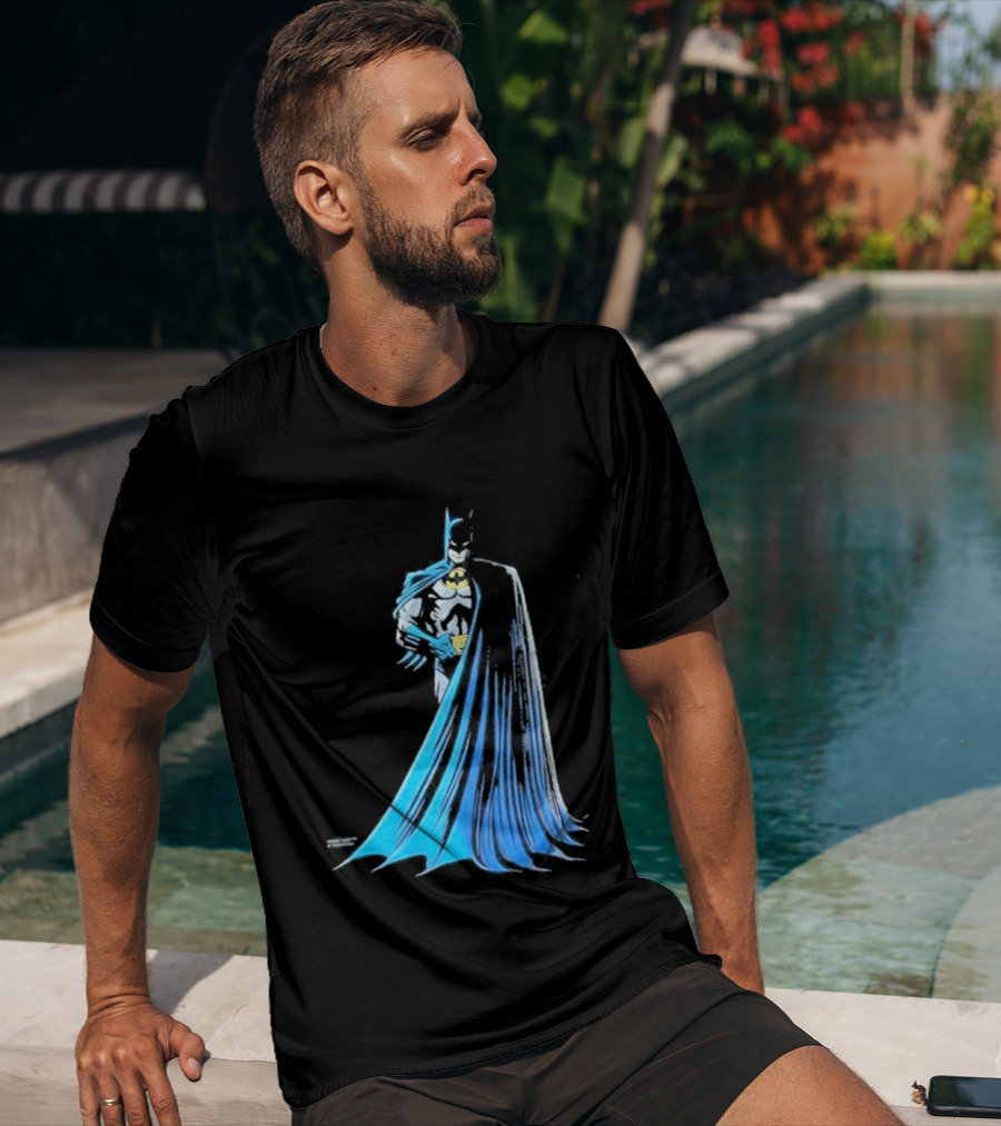 IShowSpeed 1989 Batman DC Comics Blue And Grey Cape T-Shirt