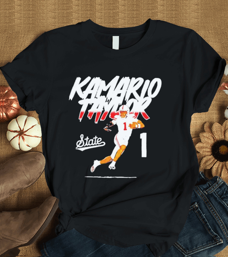 Kamario Taylor State 1 Football Player Bootleg T-Shirt
