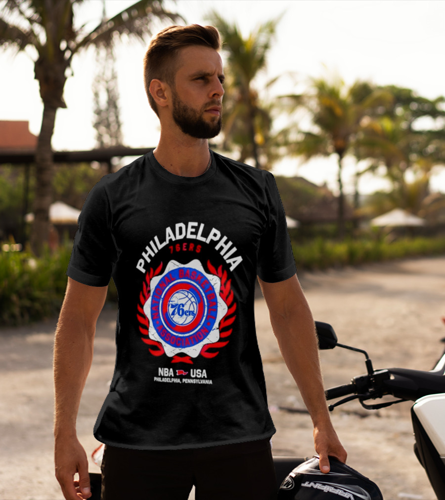 Philadelphia 76ers NBA USA National Basketball Association Laurel Crest 2026 T-Shirt