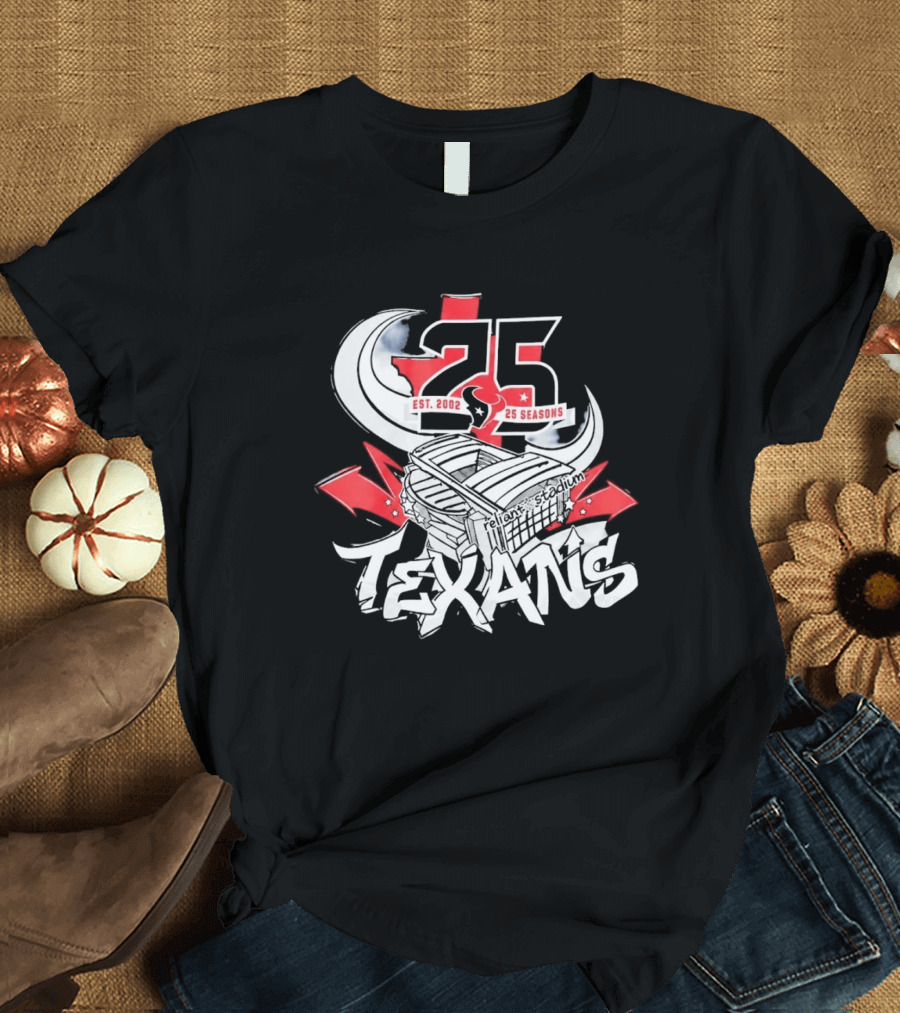 Texans 25 Seasons 2026 Est. 2002 Celebration T-Shirt