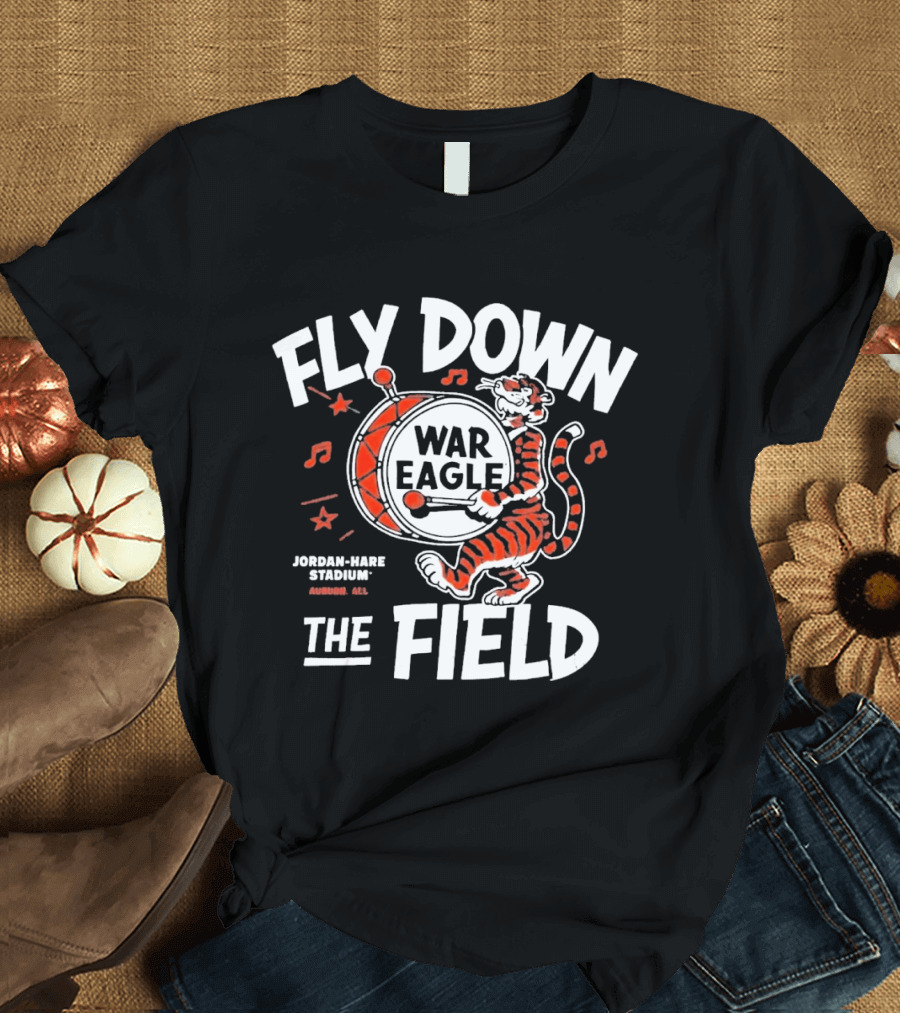 Auburn Tigers War Eagle Fly Down The Field T-Shirt