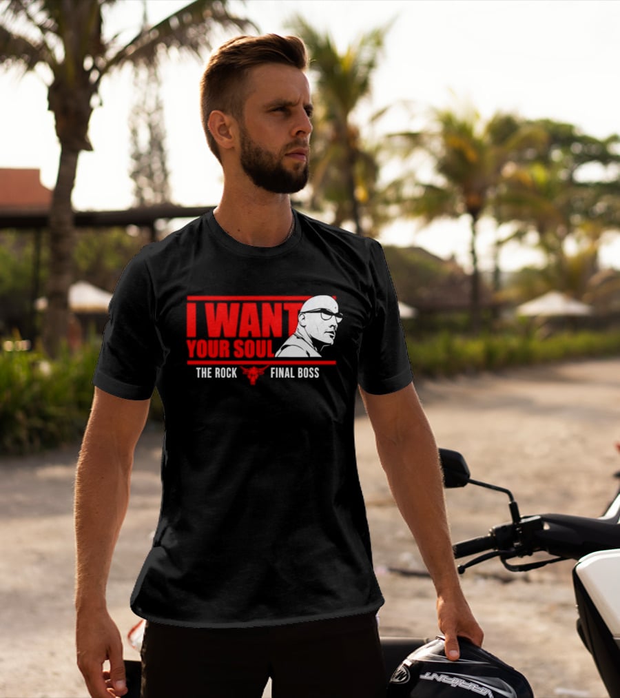 I Want Your Soul The Rock Final Boss Brahma Bull T-Shirt