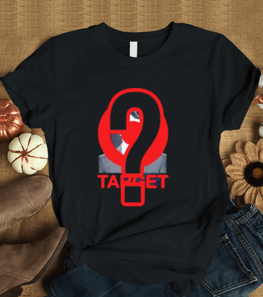 Markdown Target Question Mark Political Satire T-Shirt