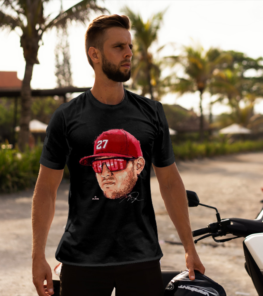 Mike Trout Los Angeles 27 Hat Reflective Sunglasses T-Shirt