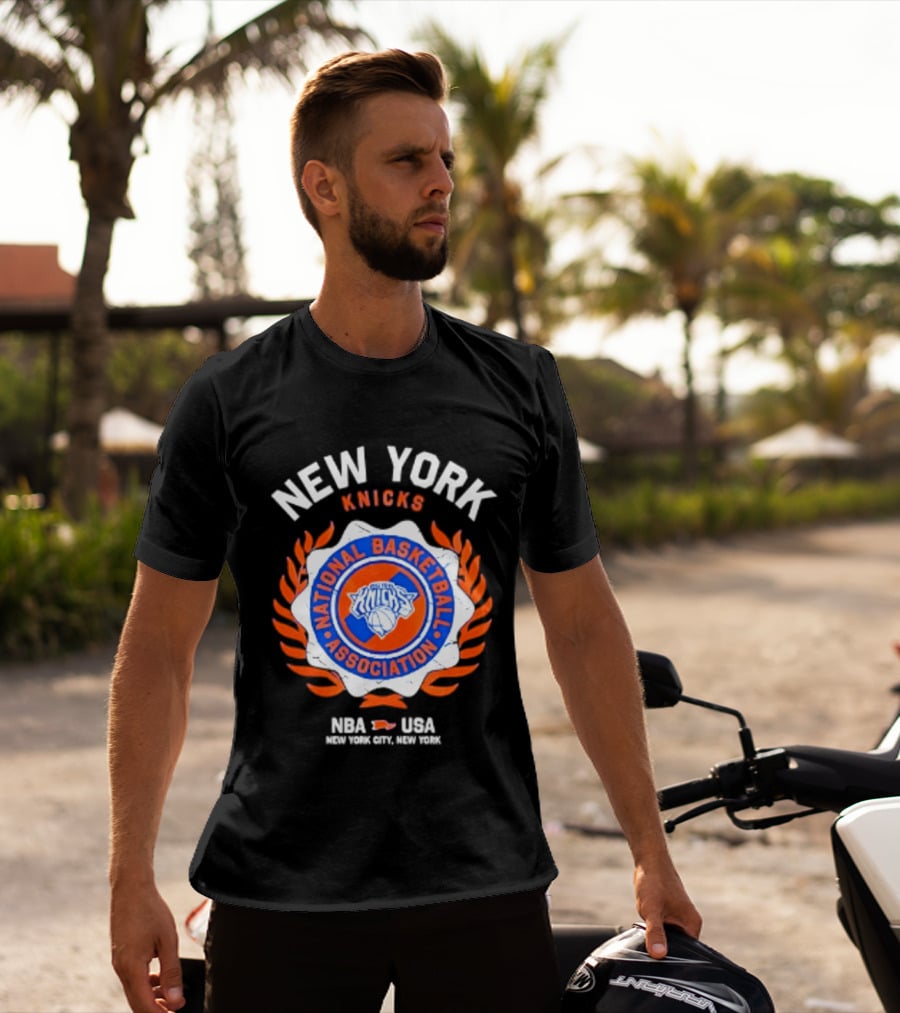 New York Knicks NBA USA National Basketball Association Laurel Crest 2026 T-Shirt