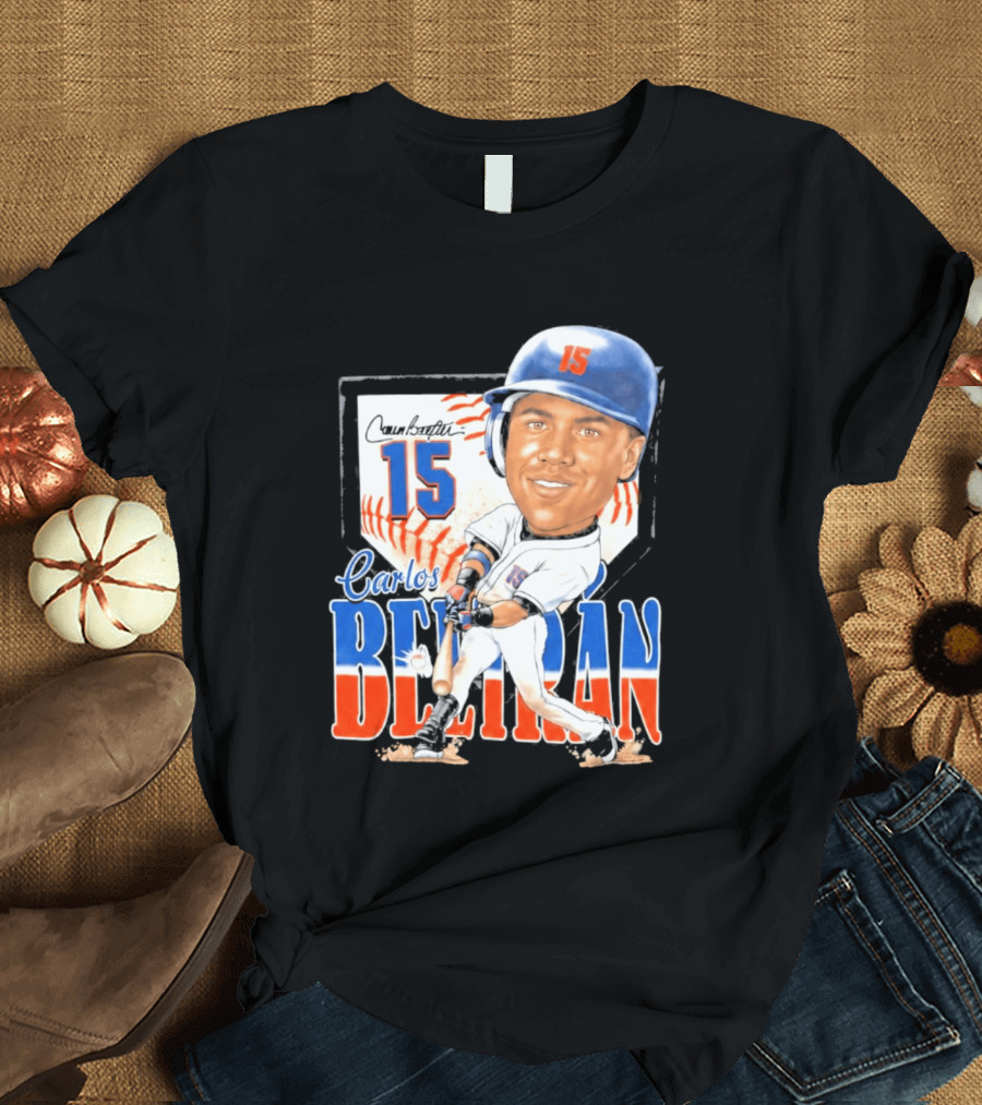 Carlos Beltran 15 NY Mets Baseball Art 2026 T-Shirt