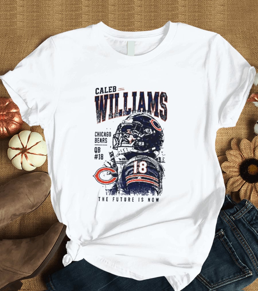 Caleb Williams Chicago Bears QB #18 The Future Is Now T-Shirt