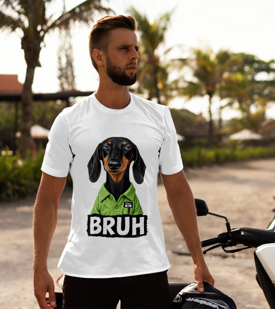 Dachshund Wiener Bruh Funny Dog Meme T-Shirt