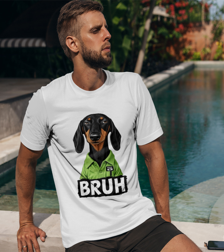 Dachshund Wiener Bruh Funny Dog Meme T-Shirt