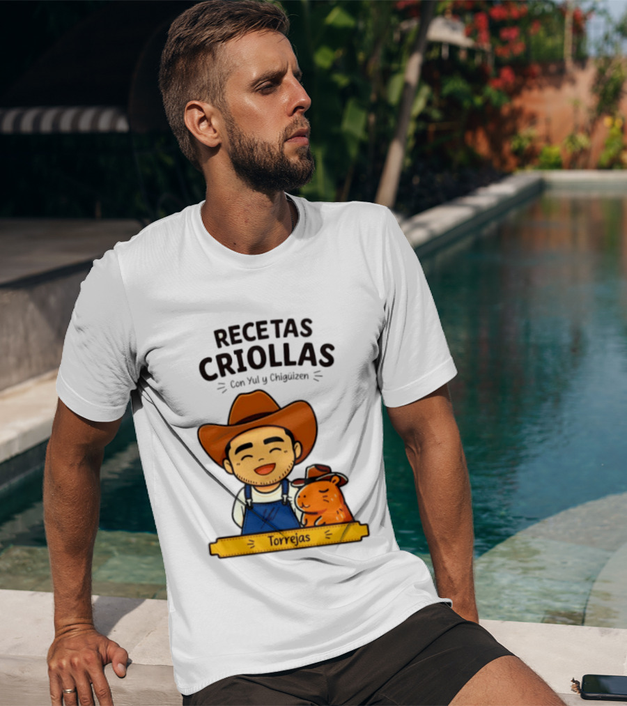 Recetas Criollas Con Yul Y Chigüizen Torrejas Vaquero Y Chigüiro T-Shirt